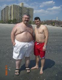 Me with my recent boyfriend from Europe enjoying the beach Spring 08