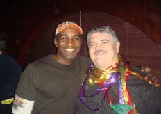 Me with Norm Louis who plays King Triton on Broadway in The Little Mermaid at an after show cast party